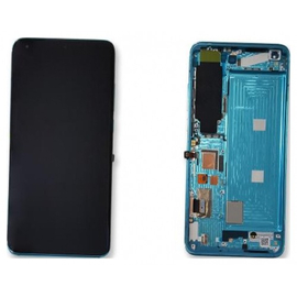 Γνήσια Original Xiaomi Mi 10 5G (M2001J2G, M2001J2I, Mi 10) Mi10 PRO 5G (M2001J1G) (Huanxi Super Amoled Version C) Lcd Display Assembly Screen Οθόνη + Touch Screen Digitizer Μηχανισμός Αφής + Frame Πλαίσιο Σασί Green (Service Pack By Xiaomi)​