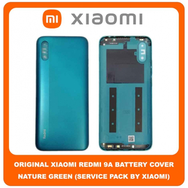 Original Γνήσιο Xiaomi Redmi 9A Redmi9A (M2006C3LG, M2006C3LI, M2006C3LC, M2004C3L) Rear Back Battery Cover Πίσω Κάλυμμα Καπάκι Μπαταρίας Green Πράσινο (Service Pack By Xiaomi)