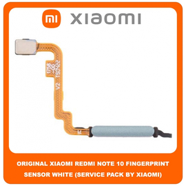 Original Γνήσιο Xiaomi Redmi Note 10 , Redmi Note10 (M2101K7AI, M2101K7AG) Fingerprint Flex Sensor Καλωδιοταινία Αισθητήρας Δακτυλικού Αποτυπώματος White Άσπρο (Service Pack By Xiaomi)