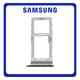 Γνήσια Original Samsung Galaxy Note 20 Ultra N985 (N985F) , Note20 Ultra 5G N986 (N986B) SIM Card Tray + Micro SD Tray Slot Υποδοχέας Βάση Θήκη Κάρτας SIM Mystic Bronze GH98-45806D (Service Pack By Samsung)