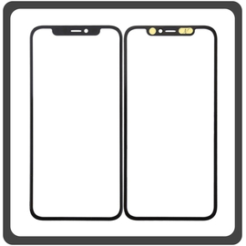 HQ OEM Συμβατό Με Apple iPhone 11 Pro, iPhone 11Pro (A2215, A2160, A2217, iPhone12,3) Aftermarket Front Glass For Refurbished Μπροστινό Τζαμάκι Για Ανακατασκευή + Frame Πλαίσιο Black Μαύρο (Premium A+​)