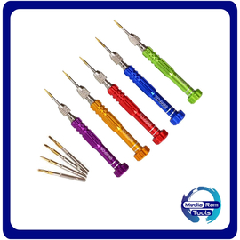 Precision Screwdriver set Poso ps-6688, 6in1, Steel, Τυχαία επιλογή χρώματος - 17635