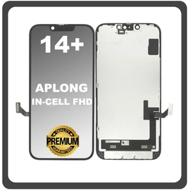 HQ OEM Συμβατό Με Apple iPhone 14+, iPhone 14 Plus (A2886, A2632) APLONG InCell FHD LCD Display Screen Assembly Οθόνη + Touch Screen Digitizer Μηχανισμός Αφής Black Μαύρο (Premium A+) (Lifetime Warranty Για Συνεργατες B2B​)