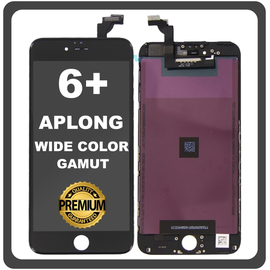 HQ OEM Συμβατό Με Apple iPhone 6+, iPhone 6 Plus (A1522, A1524) APLONG Wide Color Gamut LCD Display Screen Assembly Οθόνη + Touch Screen Digitizer Μηχανισμός Αφής Black Μαύρο (Premium A+) (Lifetime Warranty​)