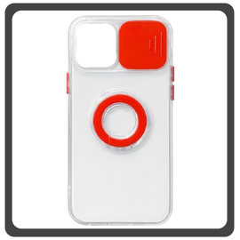 Θήκη Πλάτης - Back Cover, Silicone Σιλικόνη Dazzling Sliding Window Case Red Κόκκινο For iPhone 14 Pro Max