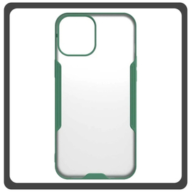 Θήκη Πλάτης - Back Cover, Silicone Σιλικόνη TPU-Rimmed Acrylic Protective Case Green Πράσινο For iPhone 13 Pro Max