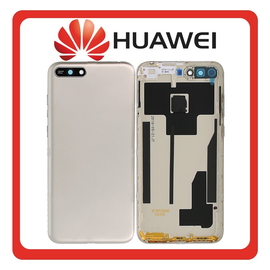 HQ OEM Συμβατό Με Huawei Y6 (2018) (ATU-L11, ATU-LX3) Rear Back Battery Cover Πίσω Καπάκι Πλάτη Μπαταρίας Gold Χρυσό (Premium A+)