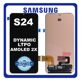 Γνήσια Original Samsung Galaxy S24 5G (SM-S921B, SM-S921B/DS) Dynamic LTPO AMOLED 2X LCD Display Screen Assembly Οθόνη + Touch Screen Digitizer Μηχανισμός Αφής Black Μαύρο GH82-33286A (Service Pack By Samsung)