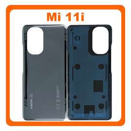 HQ OEM Συμβατό Με Xiaomi Mi 11i, Mi11i (M2012K11G) Rear Back Battery Cover Πίσω Κάλυμμα Καπάκι Πλάτη Μπαταρίας Cosmic Black Μαύρο (Service Pack By Xiaomi)