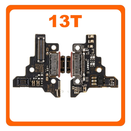 HQ OEM Συμβατό Με Xiaomi 13T 5G (2306EPN60G) USB Type-C Charging Dock Connector Flex Sub Board, Καλωδιοταινία Υπό Πλακέτα Φόρτισης + Microphone Μικρόφωνο (Premium A+)