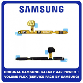 Γνήσιο Original Samsung Galaxy A42 5G A426 SM-A426B / A32 A325 SM-A325F​ Power Button + Volume Flex Cable Καλωδιοταινία ON/OFF GH96-13878A (Service Pack By Samsung)