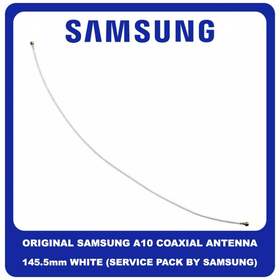 Γνήσια Original Samsung Galaxy A10 A105 (SM-A105F/DS, SM-A105FN/DS, SM-A105G/DS, SM-A105M/DS) CBF Coaxial Antenna Cable 145.5mm Καλώδιο Κεραίας Ομοαξονικό White Άσπρο GH39-01989A (Service Pack By Samsung)