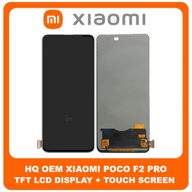 HQ OEM Συμβατό Για Xiaomi Poco F2 Pro (M2004J11G) TFT LCD Display Screen Assembly Οθόνη + Touch Screen Digitizer Μηχανισμός Αφής Black Μαύρο (Grade AAA+++)