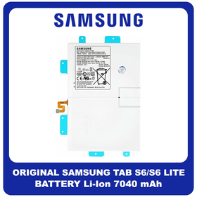 Γνήσια Original Samsung Galaxy Tab S6 (SM-T860, SM-T865), S6 Lite (SM-P610N, SM-P615, SM-P610) EB-BT725ABU Battery Μπαταρία Li-Ion 7040 mAh GH82-20770A (Service Pack By Samsung)