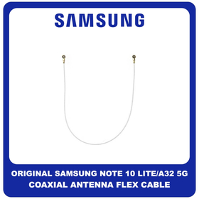 Γνήσια Original Samsung Galaxy Note 10 Lite (SM-N770F, SM-N770F), A32 5G (SM-A326B, SM-A326B/DS) Coaxial Antenna Signal Module Flex Cable Ομοαξονικό Καλώδιο Κεραίας 113mm White Άσπρο GH39-02057A (Service Pack By Samsung)