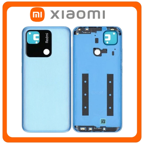 HQ OEM Συμβατό Με Xiaomi Redmi 10A (220233L2C, 220233L2G) Rear Back Battery Cover Πίσω Καπάκι Πλάτη Μπαταρίας Sea Blue Μπλε (Premium A+​)