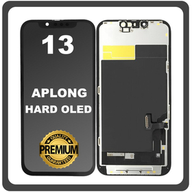 HQ OEM Συμβατό Με Apple iPhone 13, iPhone13 (A2633, A2482) APLONG HARD OLED LCD Display Screen Assembly Οθόνη + Touch Screen Digitizer Μηχανισμός Αφής Black Μαύρο (Premium A+) (Lifetime Warranty​)