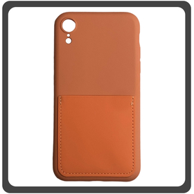 Θήκη Πλάτης - Back Cover, Silicone Σιλικόνη Liquid Inserted TPU Protective Case Orange Πορτοκαλί For iPhone XR