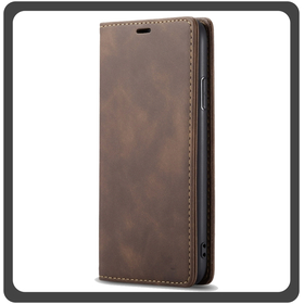 Θήκη Book, Δερματίνη Leather Print Wallet Case Brown Καφέ For iPhone 11