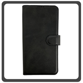 Θήκη Book, Leather Δερματίνη Flap Wallet Case with Clasp Black Μαύρο For iPhone 13 Pro Max