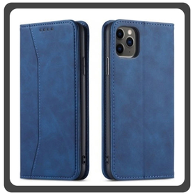 Θήκη Book, Δερματίνη Leather Print Wallet Case Dark Blue Μπλε For iPhone 14 Pro