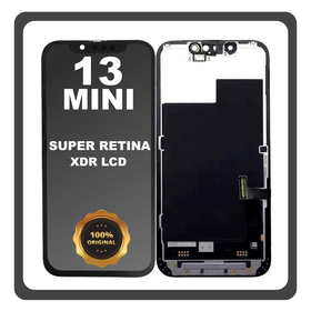 Γνήσια Original FOG For Apple iPhone 13 mini (A2628, A2481) Super Retina XDR OLED LCD Display Screen Assembly Οθόνη + Touch Screen Digitizer Μηχανισμός Αφής Black Μαύρο (Lifetime Warranty​)