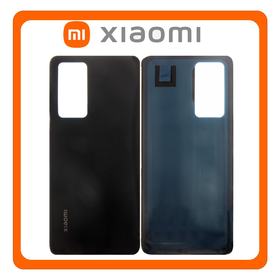 HQ OEM Συμβατό Με Xiaomi 12 Pro (2201122C, 2201122G), Rear Back Battery Cover Πίσω Καπάκι Πλάτη Μπαταρίας Gray Μαύρο (Premium A+)