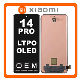 HQ OEM Συμβατό Με Xiaomi 14 Pro 5G (23116PN5BC) LTPO OLED LCD Display Screen Assembly Οθόνη + Touch Screen Digitizer Μηχανισμός Αφής Black Μαύρο (Premium A+)