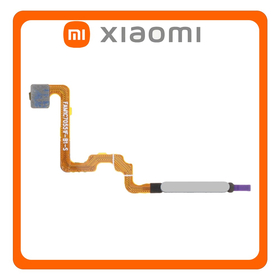 Γνήσια Original Xiaomi Redmi 12 4G (23053RN02A, 23053RN02Y) Fingerprint Sensor Flex Αισθητήρας Δαχτυλικού Αποτυπώματος Silver Ασημί (Service Pack By Xiaomi)