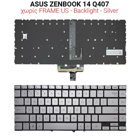 Πληκτρολόγιο Asus Zenbook 14 Q407 no Frame us + Backlight