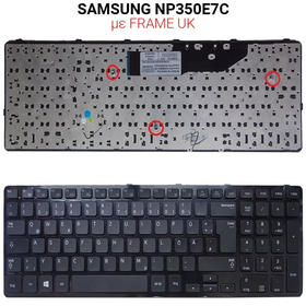 Πληκτρολόγιο Samsung Np350e7c With Frame uk