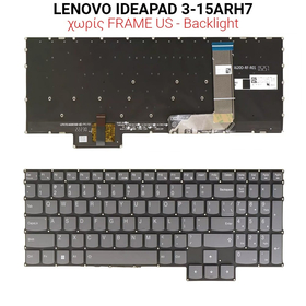 Πληκτρολόγιο Lenovo Ideapad 3-15arh7 no Frame us + Backlight