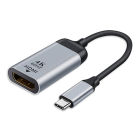 Adapter Detech, usb-c - Hdmi 4k, 60hz, Gray - 17835